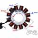 STATOR ISKROWNIK 12 CEWEK DO PIAGGIO ZIP 50 4T