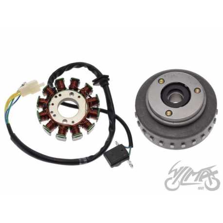 STATOR ISKROWNIK + KOŁO MAG. DO JUNAK 904 EURO4