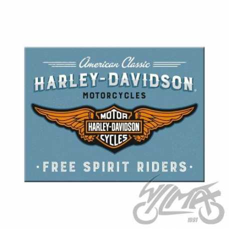 MAGNES HARLEY-DAVIDSON LOGO BLUE 14375