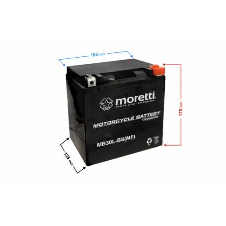Akumulator Moretti AGM MB30L-BS 12V 30Ah