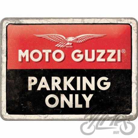TABLICA PLAKAT 15X20 MOTO GUZZI PARKING ONLY 26256