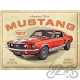 TABLICA PLAKAT 30x40 FORD MUSTANG GT RED 23298