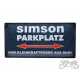 TABLICA SIMSON PARKPLATZ