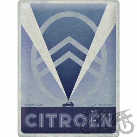 TABLICA PLAKAT 30x40 CITROEN 2CV LOGO BLUE 23308