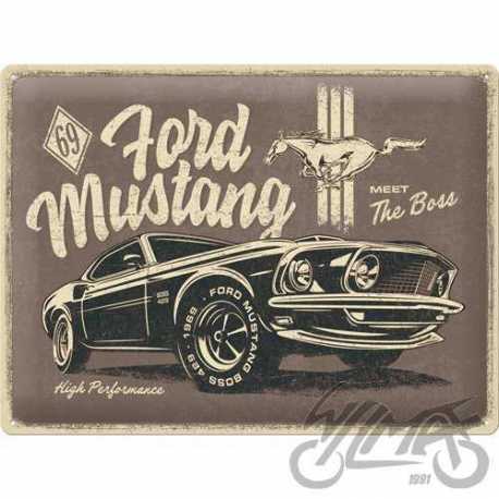 TABLICA PLAKAT 30x40 FORD MUSTANG THE BOSS 23311
