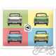 TABLICA PLAKAT 15X20 TRABANT POP ART 26258