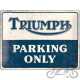 TABLICA PLAKAT 30x40 TRIUMPH PARKING ONLY 23313