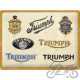 TABLICA PLAKAT 30x40 TRIUMPH LOGO EVOLUTION 23314