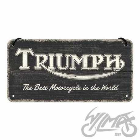 ZAWIESZKA 10x20 TRIUMPH LOGO BLACK WOOD 28052