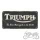 ZAWIESZKA 10x20 TRIUMPH LOGO BLACK WOOD 28052
