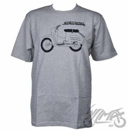 T-SHIRT SIMSON GRAU SCHWALBE BASIC L