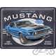 TABLICA PLAKAT 30x40 FORD MUSTANG 1969 BLU 23321