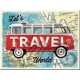 MAGNES VW BULLI LETS TRAVEL 14403