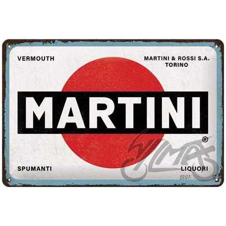 TABLICA PLAKAT 20x30 MARTINI LOGO WHITE 22346