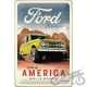 TABLICA PLAKAT 20x30 FORD BRONCO AMERICA 22367