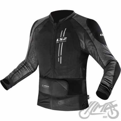 BLUZA LS2 X-ARMOR MAN BLACK SILVER M-L