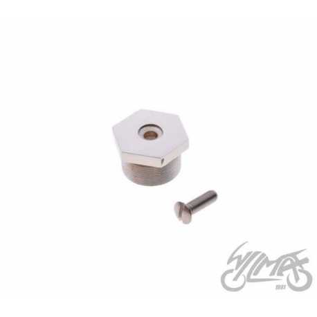 KOREK ŚRUBA GÓRNA AMORTYZATORA PRZÓD WSK 125 175