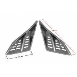 Obudowa - trójkąty przednie-wloty grafit Falcon 50 Falcon 125 2 (komplet)