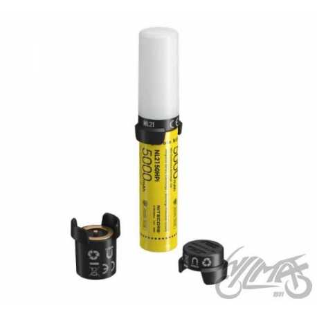 BATERIA Z LATARKĄ I ŁADOWARKĄ NITECORE 21700