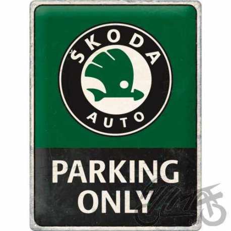 TABLICA PLAKAT 30x40 SKODA PARKING ONLY 23347