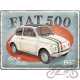 TABLICA PLAKAT 30x40 FIAT 500 TURIN ITALI 23351