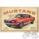 TABLICA PLAKAT 40x60 FORD MUSTANG GT RED 24017