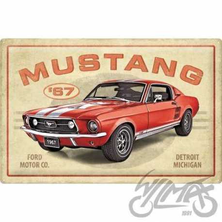 TABLICA PLAKAT 40x60 FORD MUSTANG GT RED 24017