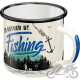 Kubek Rather Be Fishing Emaliowany 43222