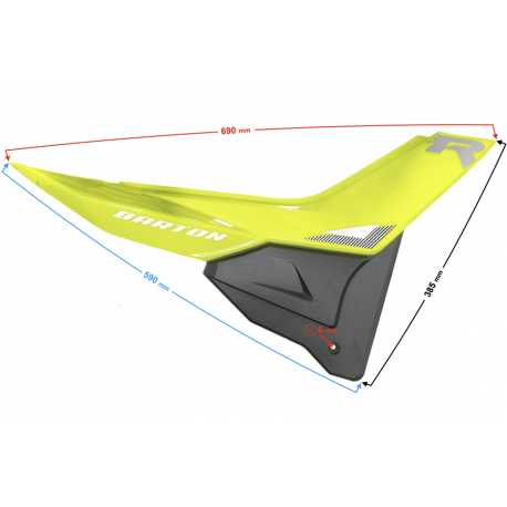 Obudowa Boczna (Tylna) Prawa Zielona Do Motoroweru Fr 2