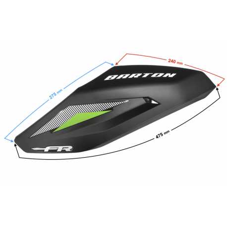 Obudowa Przednia Lewa Zielona Do Motoroweru Fr 2