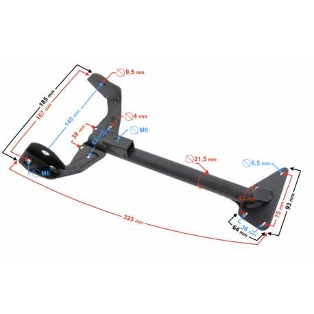 Obudowa Wspornik Tylnego Zderzaka Do Motoroweru Fr 2
