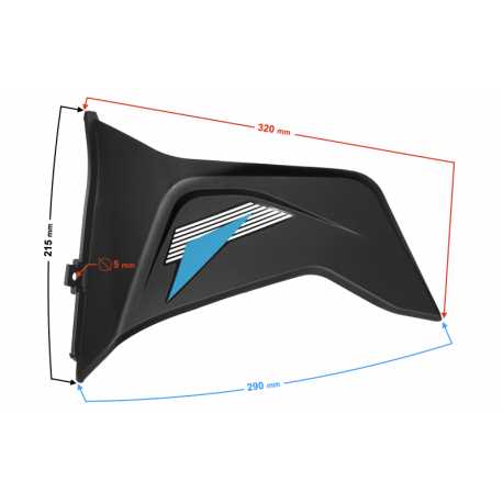 Obudowa Przednia Dolna Lewa Niebieska Do Motoroweru Fr 2