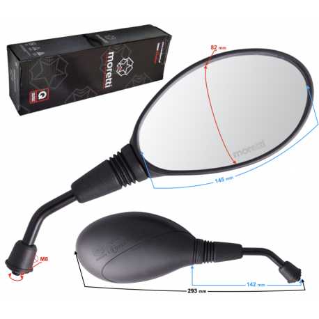 Lusterka R+R (Średnica Gwintu 8Mm) Do Skutera Orlando Z Homologacją