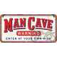 Zawieszka 10X20 Man Cave Warning 28064