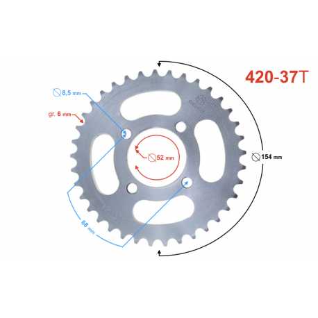 Zębatka Tylna 37/420 Do Cross 110