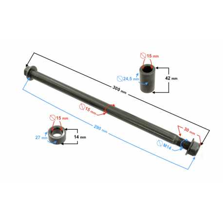 Oś Koła Tylnego Do Motoroweru Fr 2