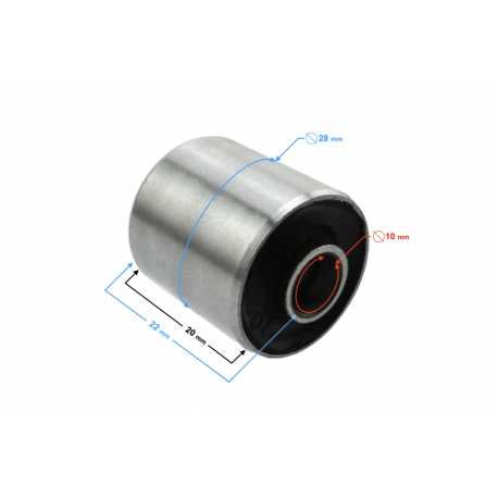 Tuleja Długość 22Mm Średnica Wewnętrzna Tuleji 10Mm Średnica Zewnętrzna Tuleji 28Mm