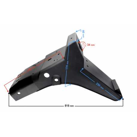 Obudowa- Część Tylna Błotnika Tylnego Do Motoroweru Fighter 2