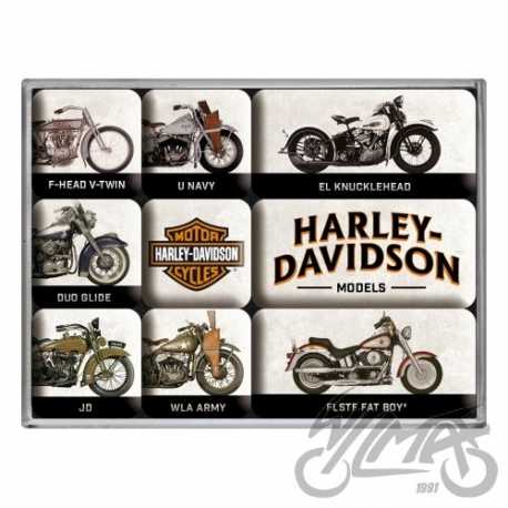 Magnes Harley-Davidson Model Chart 9 Szt. 83102