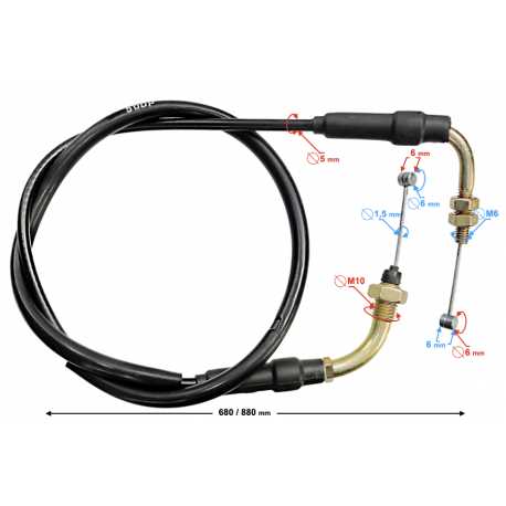 Linka Gazu Do Motoroweru Sprint/fighter/volcano 50 / Euro 5