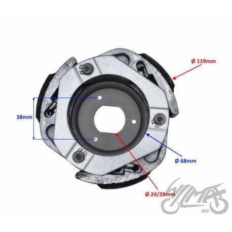 SZCZĘKI SPRZĘGŁA DO SUZUKI BURGMAN 125CC 2002-06