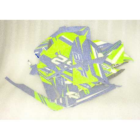 Naklejki Kpl. Zielono-Niebieskie Bxf 150