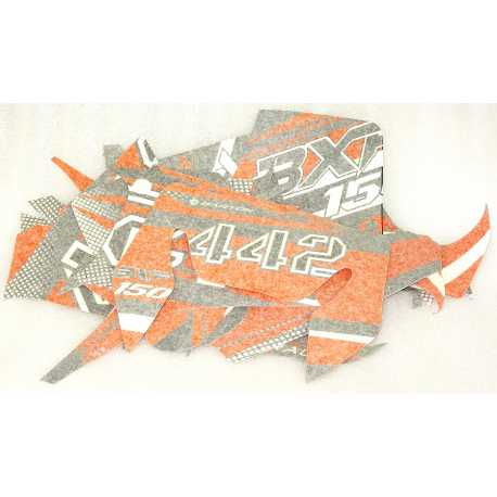 Naklejki Kpl. Pomarańczowe Bxf 150