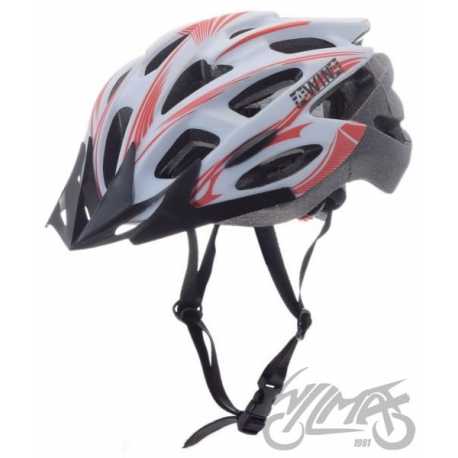 Kask Rowerowy Awina By Moon Mtb M Biało/czerwony