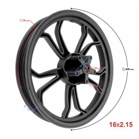 Felga Przód Coral 50