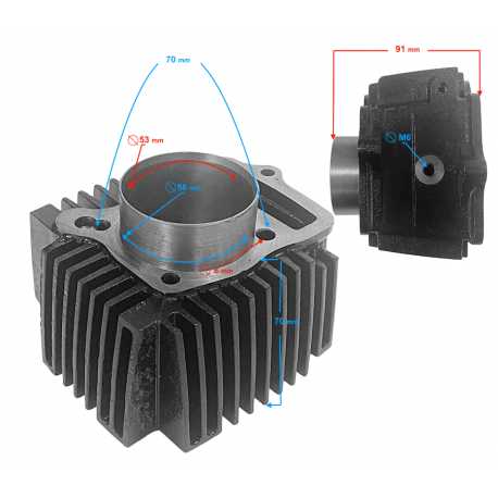 Cylinder Czarna Do Silnika Poziomego 154Fmi, 125Cc 4T, 4-Biegowy Manual