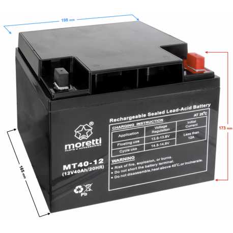 Akumulator Moretti Ups Mt40-12