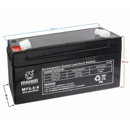 Akumulator Moretti Ups Mt3.2-6