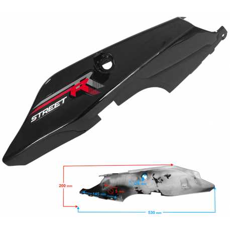 Obudowa tylnia lewa czerwona Street-R 125