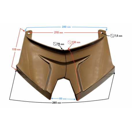 Obudowa - Łącznik Brązowy Do Skutera B-Max